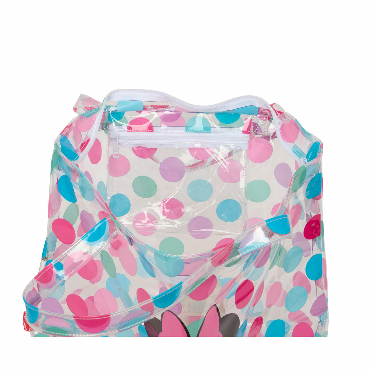 Sac à Achats Minnie Mouse Beach Multicouleur Transparent 54 x 35 x 17 cm