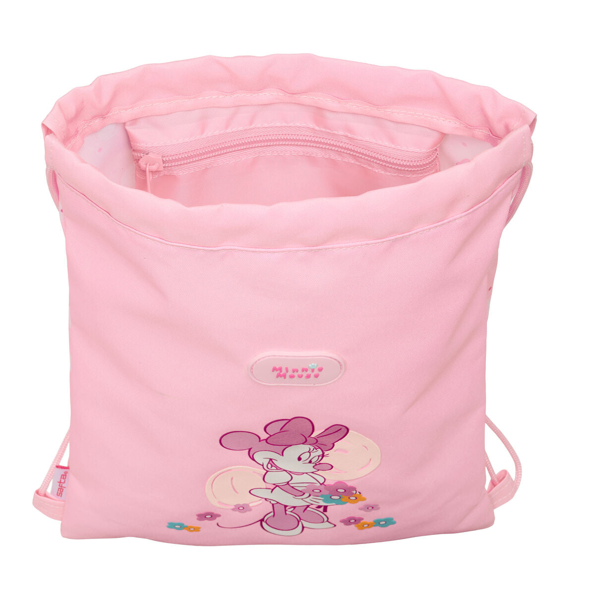 Sac à dos serré par des ficelles Minnie Mouse Baby Rose 26 x 34 x 1 cm