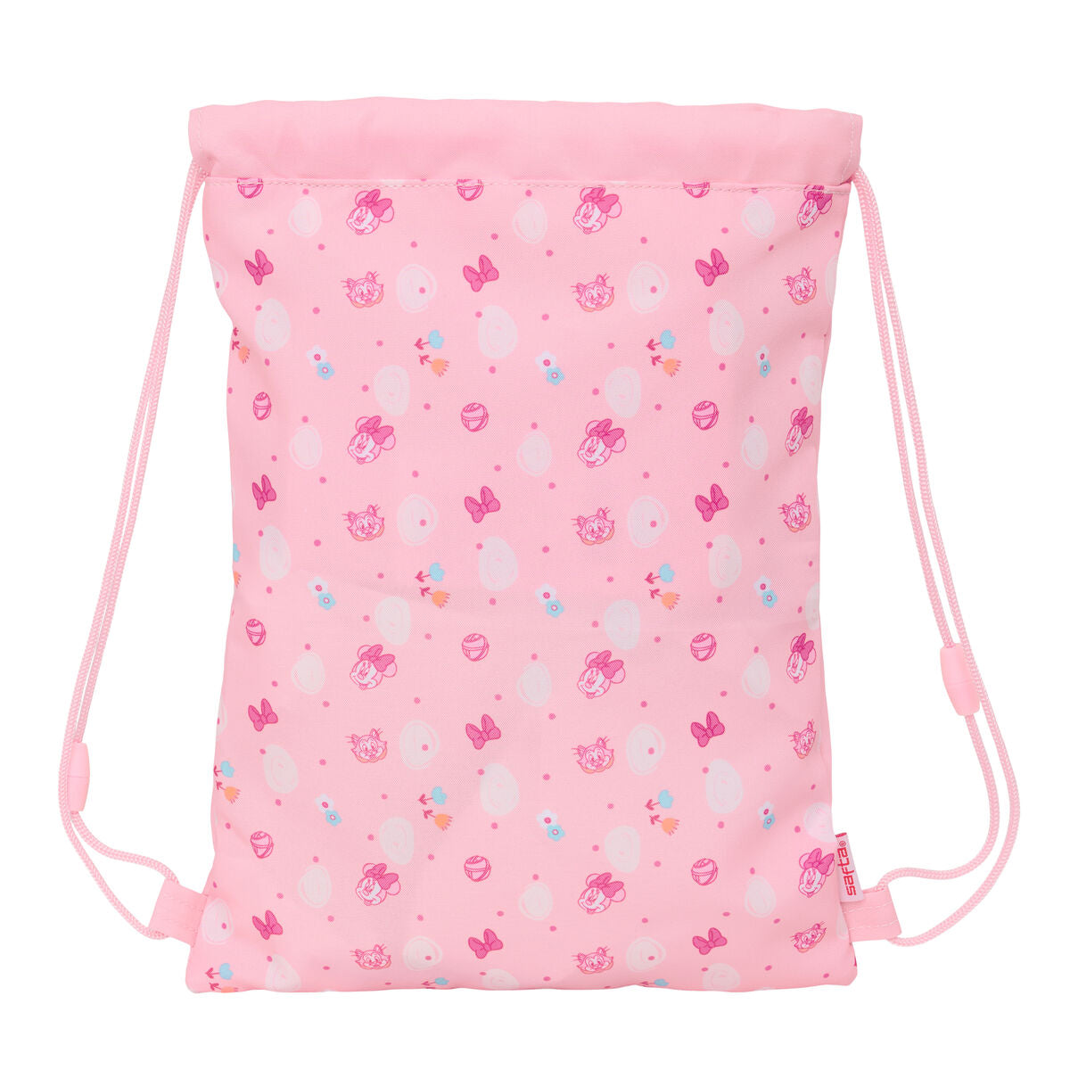 Sac à dos serré par des ficelles Minnie Mouse Baby Rose 26 x 34 x 1 cm