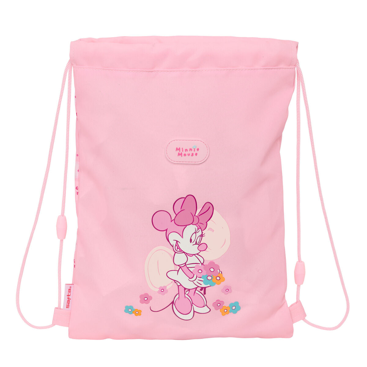 Sac à dos serré par des ficelles Minnie Mouse Baby Rose 26 x 34 x 1 cm