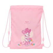 Sac à dos serré par des ficelles Minnie Mouse Baby Rose 26 x 34 x 1 cm