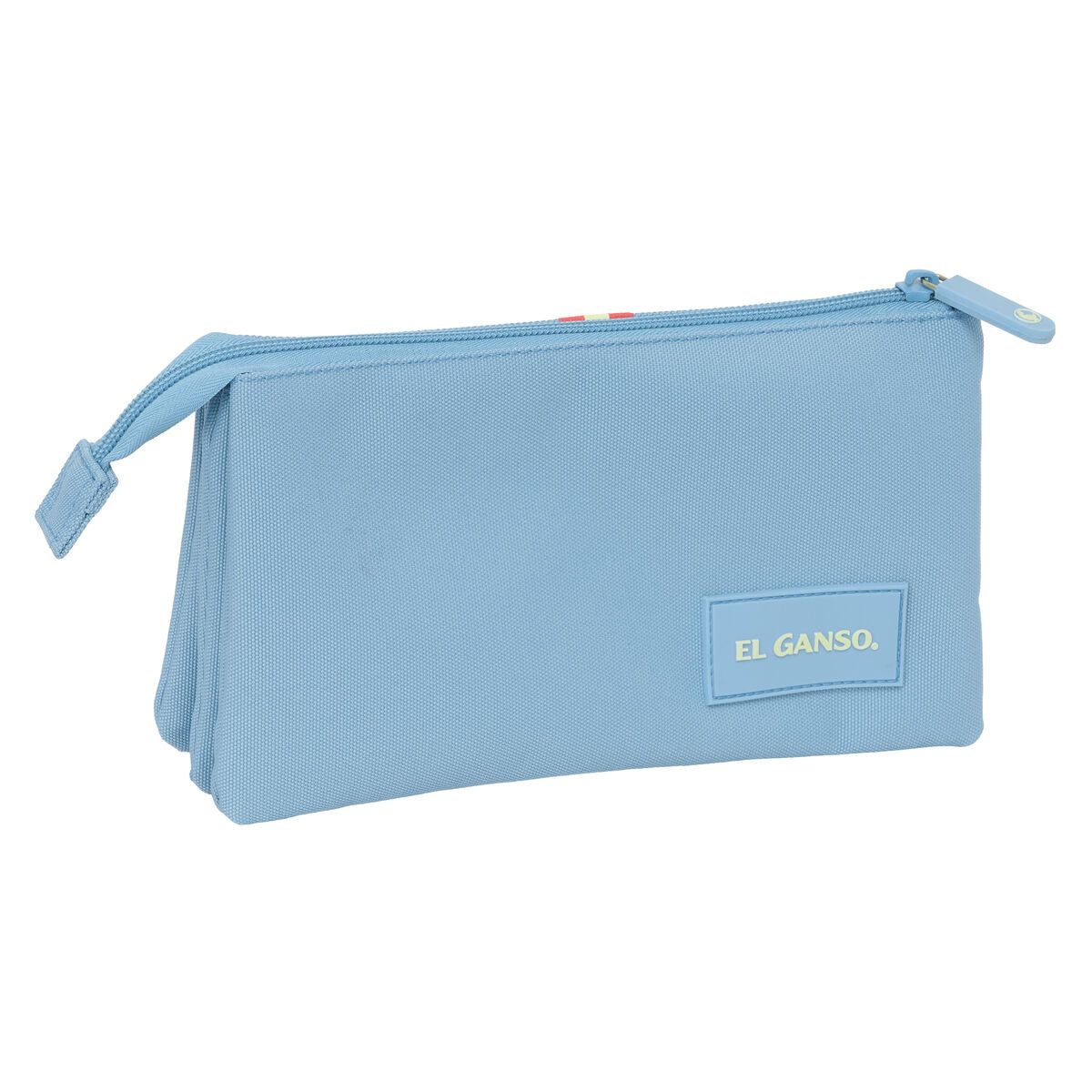 Trousse Fourre-Tout Triple El Ganso Cerulean Bleu 22 x 12 x 3 cm