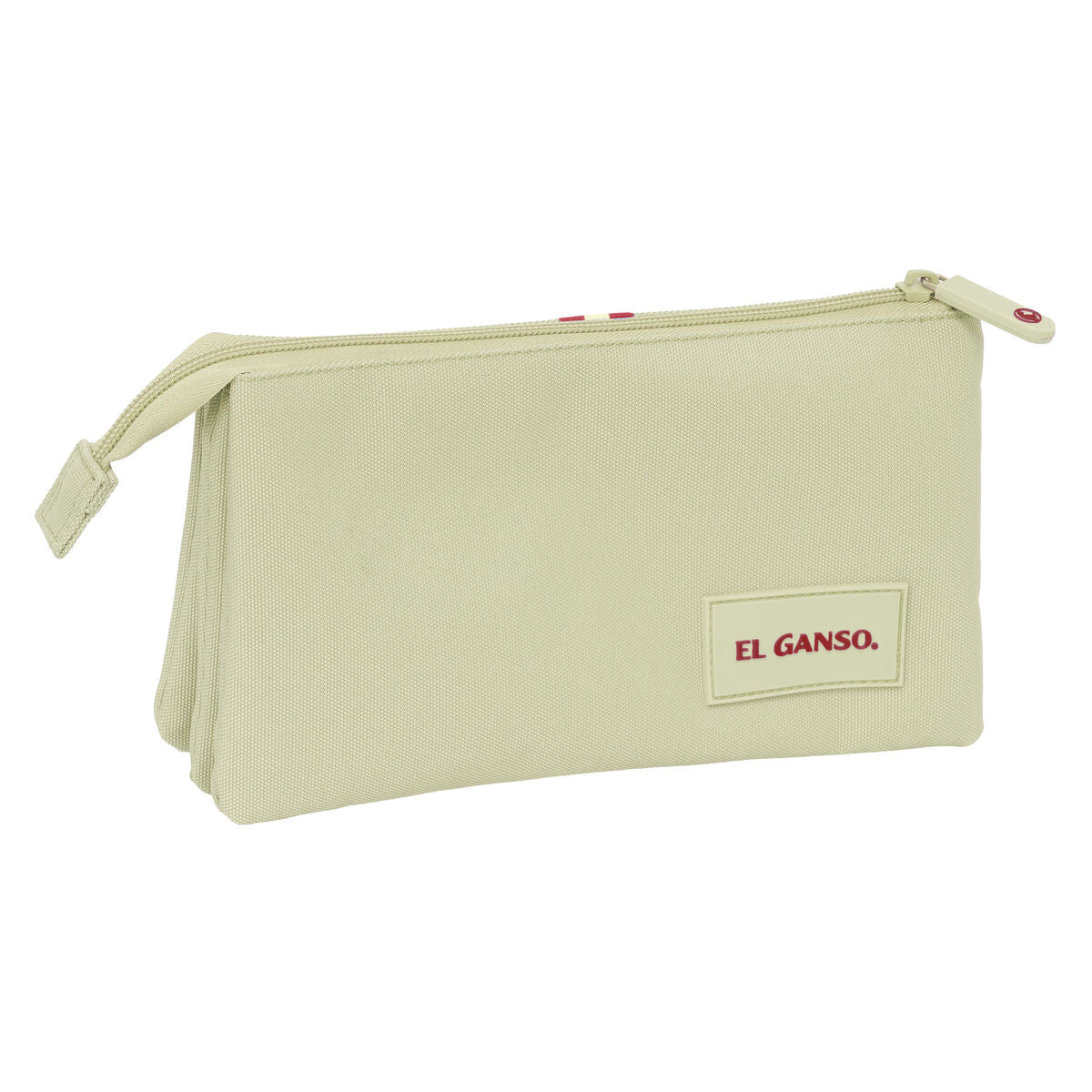 Trousse Fourre-Tout Triple El Ganso Beige Beige 22 x 12 x 3 cm