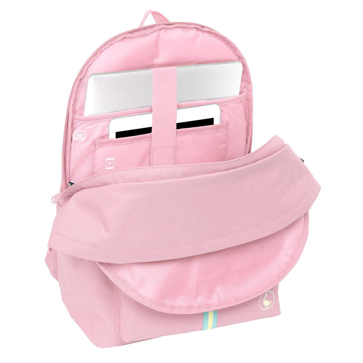 Sac à Dos pour Portable et Tablette avec Sortie USB El Ganso Basics Rose