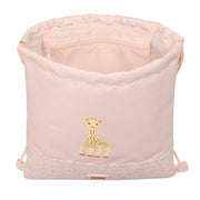 Sac à dos serré par des ficelles Sophie la Girafe 26 x 34 x 1 cm