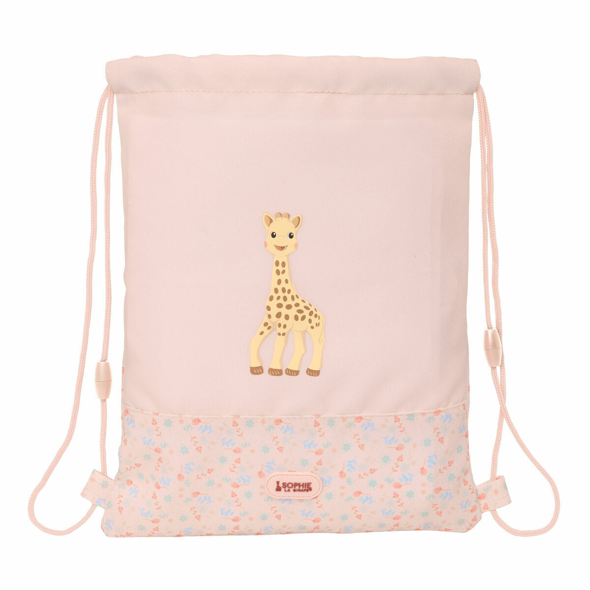 Sac à dos serré par des ficelles Sophie la Girafe 26 x 34 x 1 cm