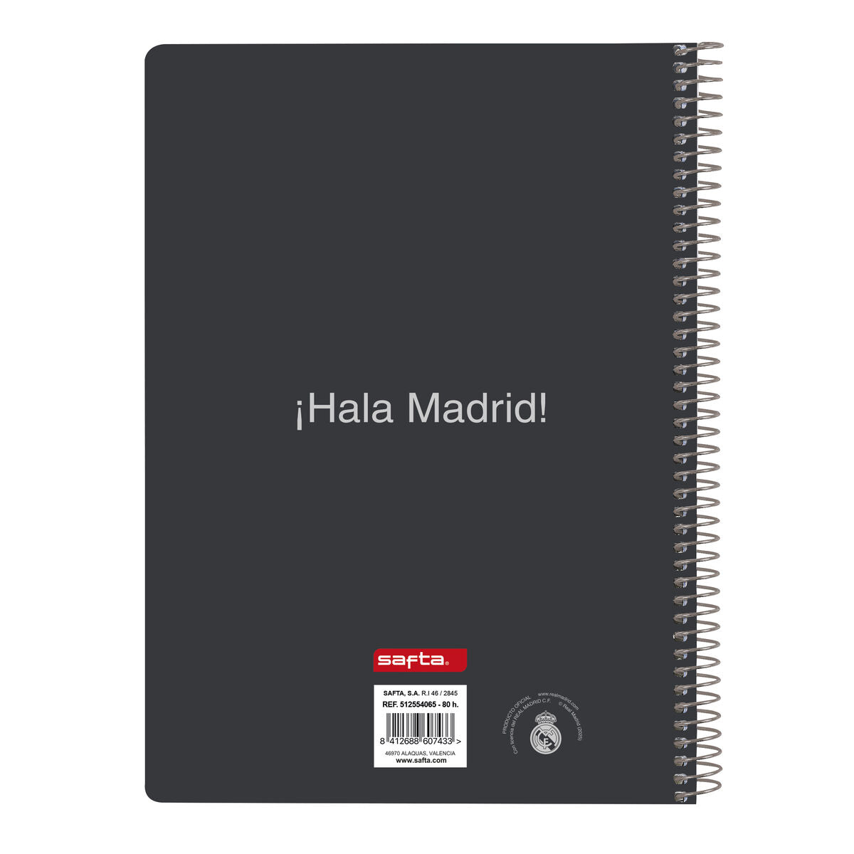 Carnet Real Madrid C.F. Blanc A5 80 Volets