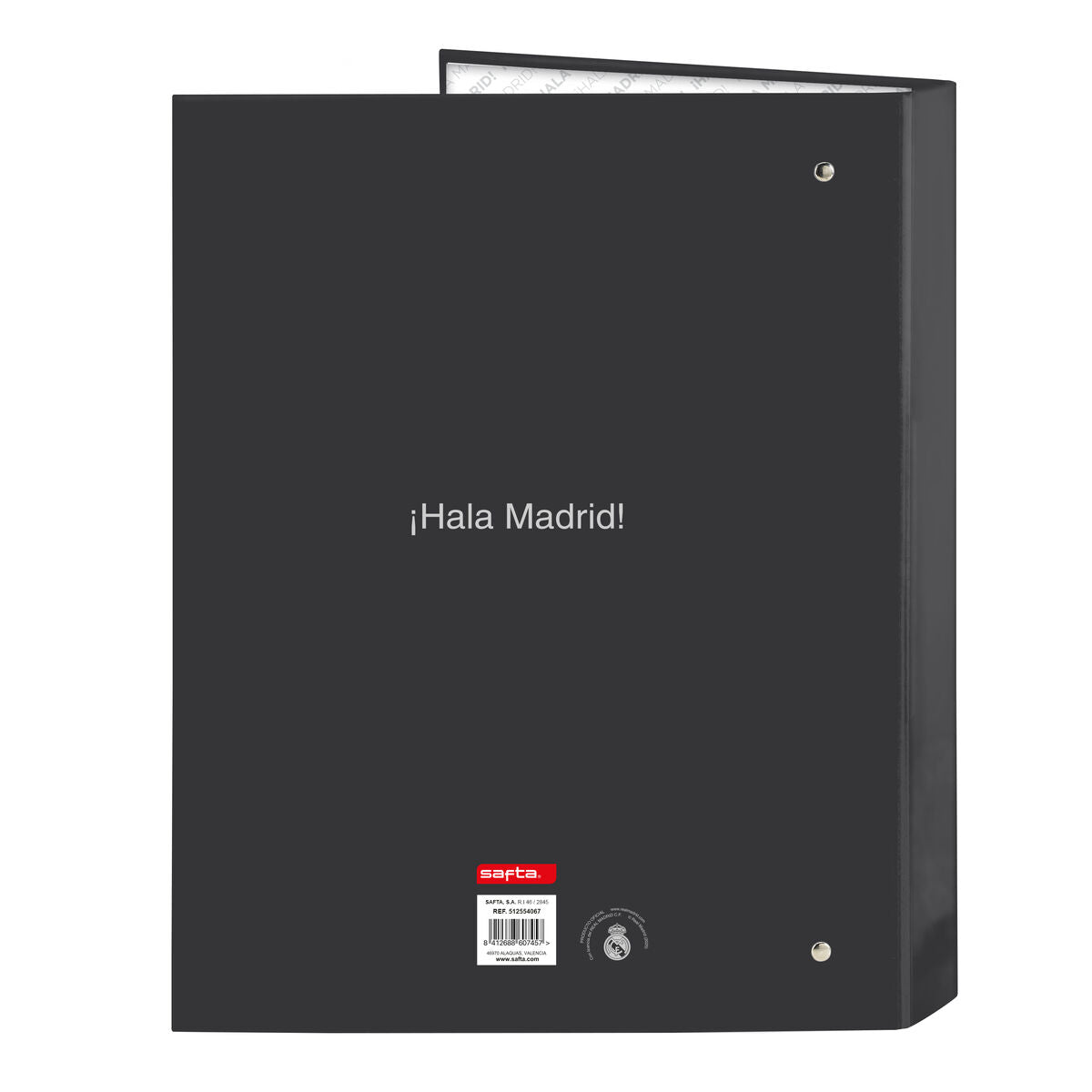 Reliure à anneaux Real Madrid C.F. Blanc A4 26.5 x 33 x 4 cm