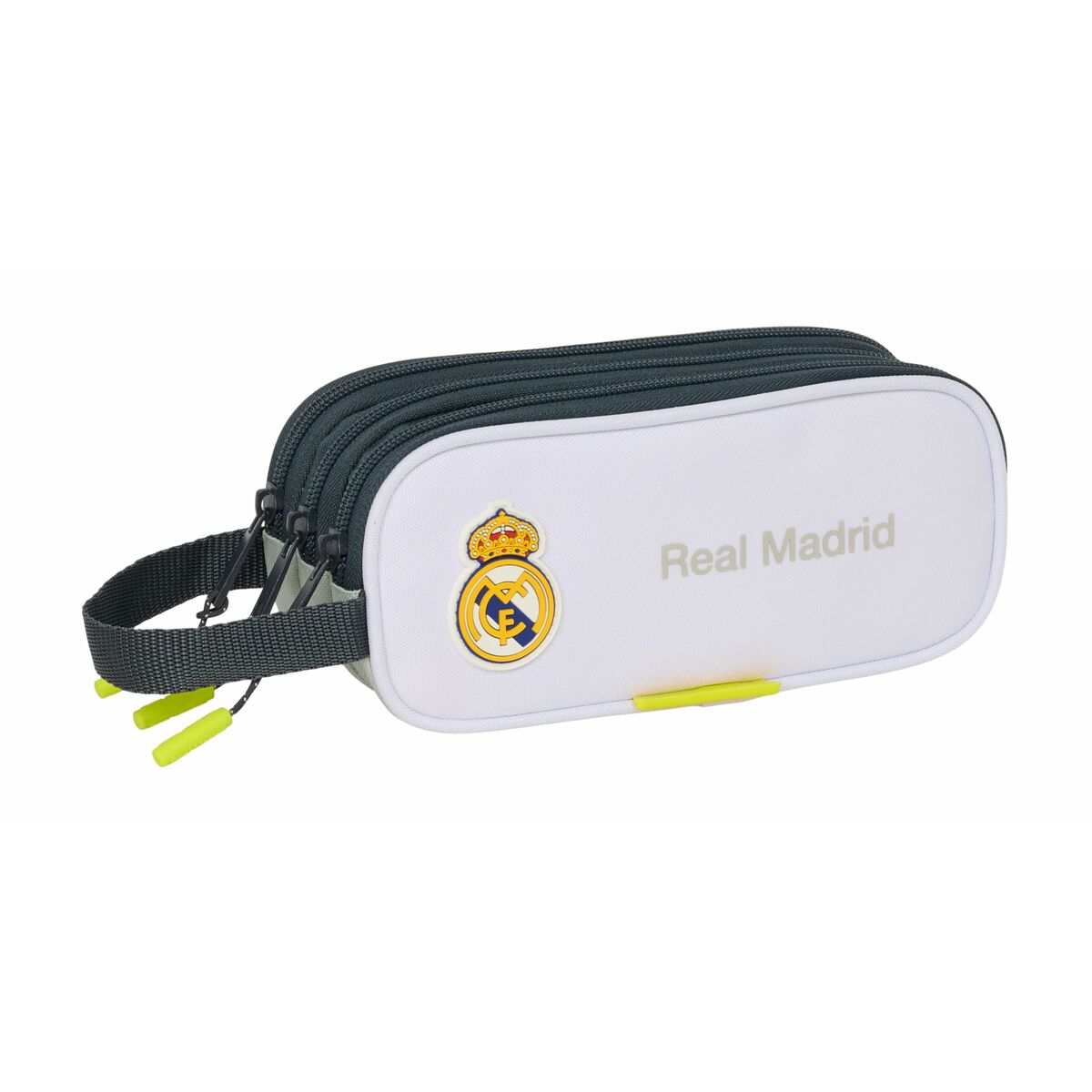 Trousse Fourre-Tout Triple Real Madrid C.F. Blanc