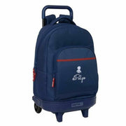 Cartable à roulettes El Pulpo Blue marine 33 x 45 x 22 cm