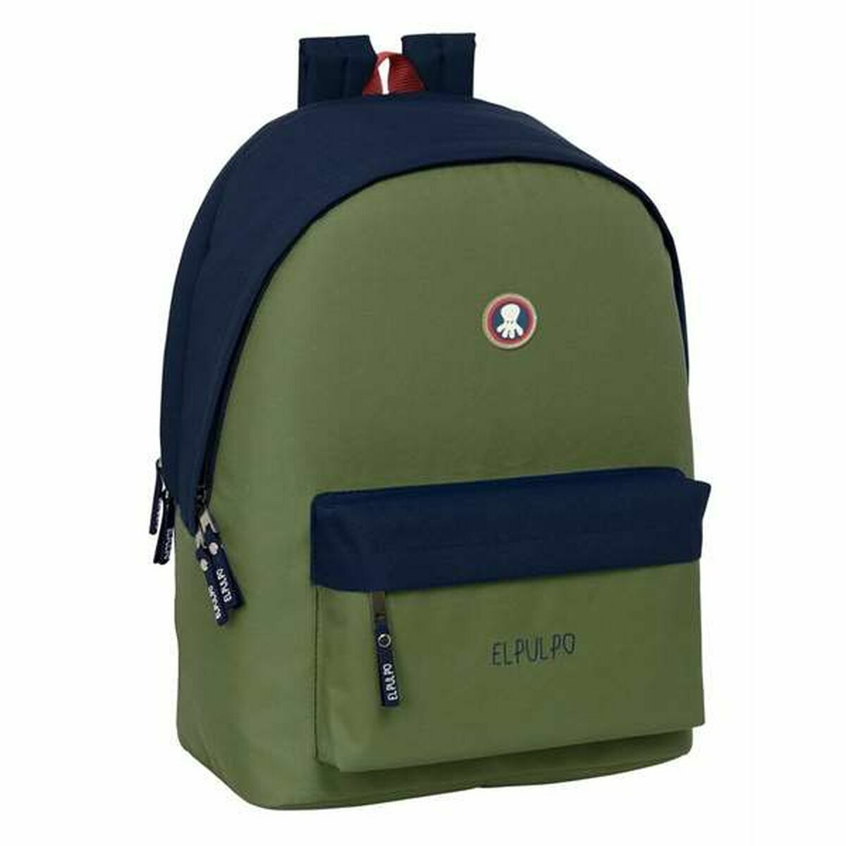 Cartable El Pulpo   Blue marine Kaki 31 x 44 x 18 cm