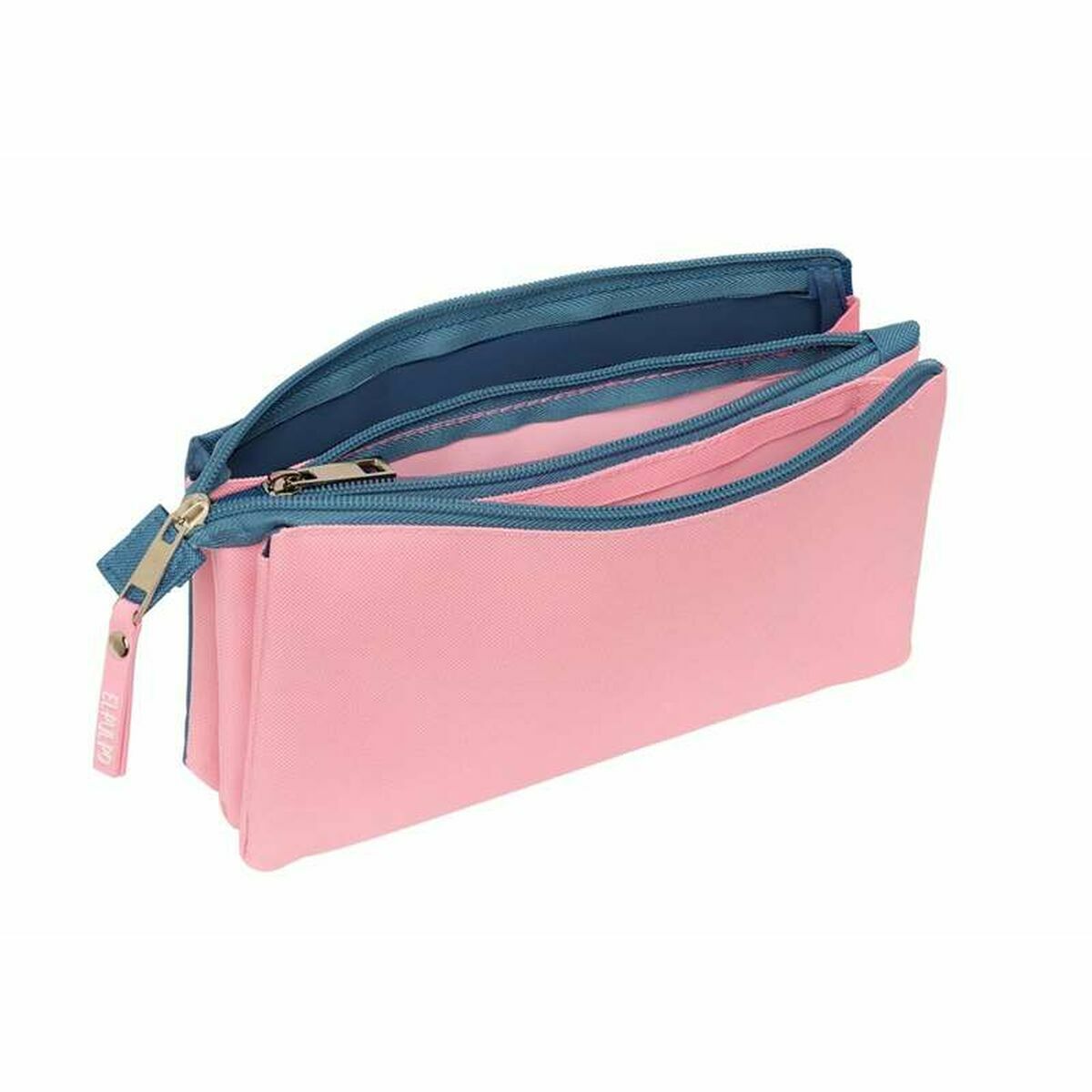 Trousse Fourre-Tout Triple El Pulpo   Bleu Rose 22 x 12 x 3 cm