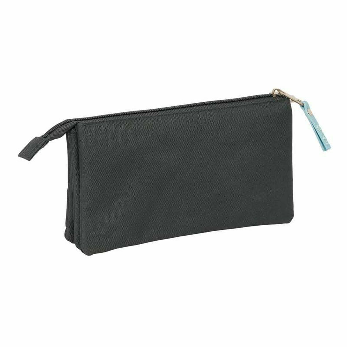 Trousse Fourre-Tout Triple El Pulpo   Gris 22 x 12 x 3 cm