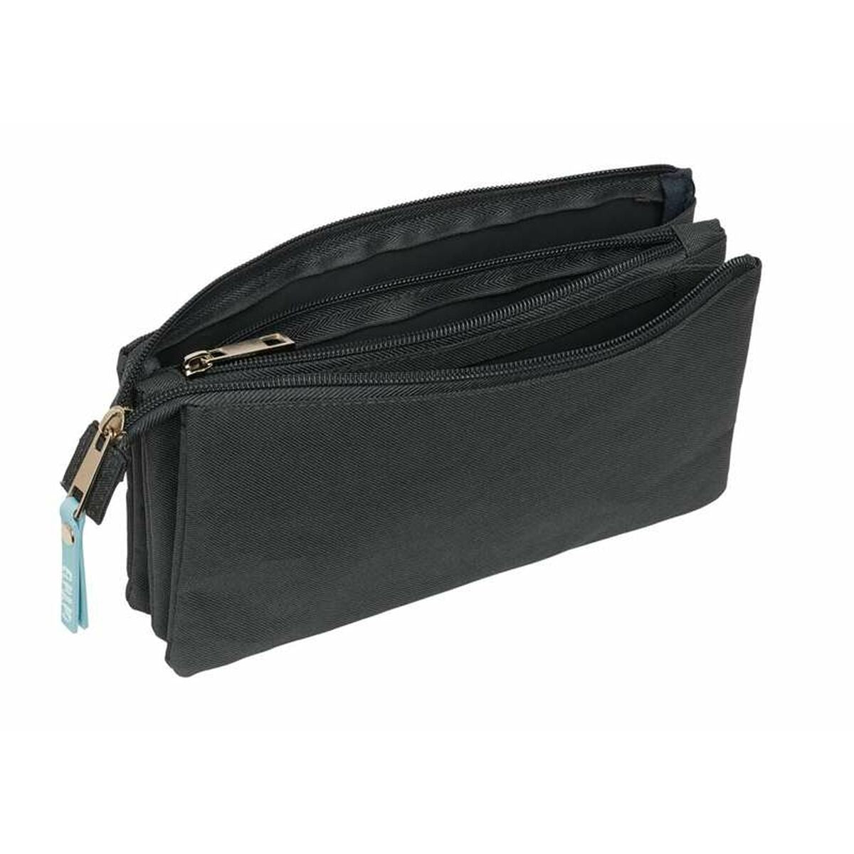 Trousse Fourre-Tout Triple El Pulpo   Gris 22 x 12 x 3 cm