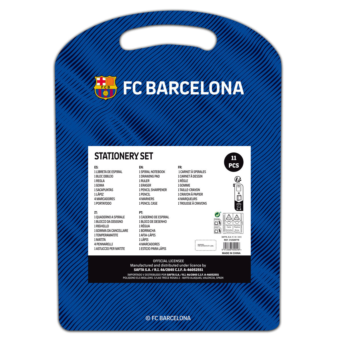 Portemines F.C. Barcelona Bleu Bordeaux