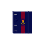 Reliure à anneaux F.C. Barcelona Bleu Bordeaux 27 x 32 x 3.5 cm