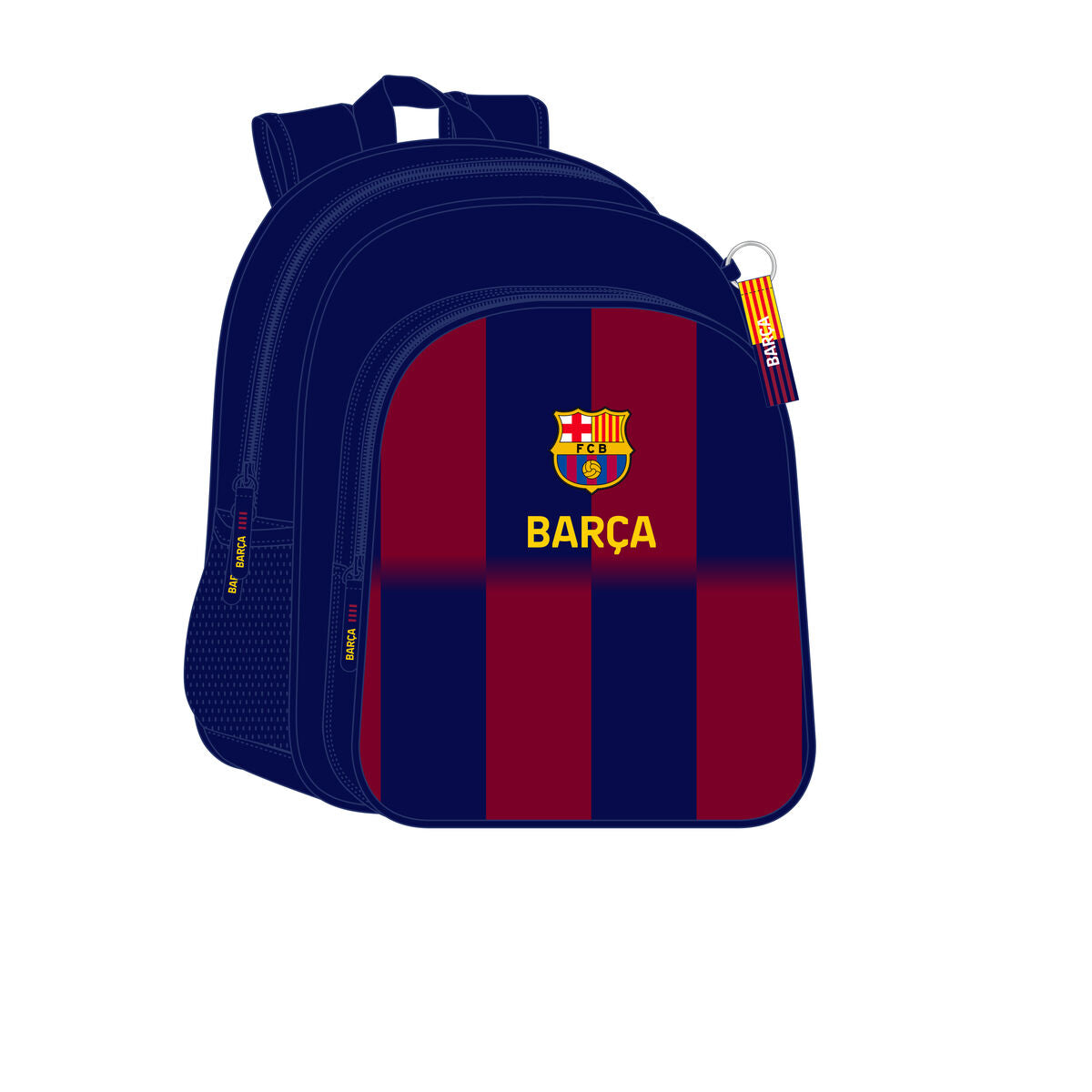 Cartable F.C. Barcelona Bleu Bordeaux 32 X 38 X 12 cm