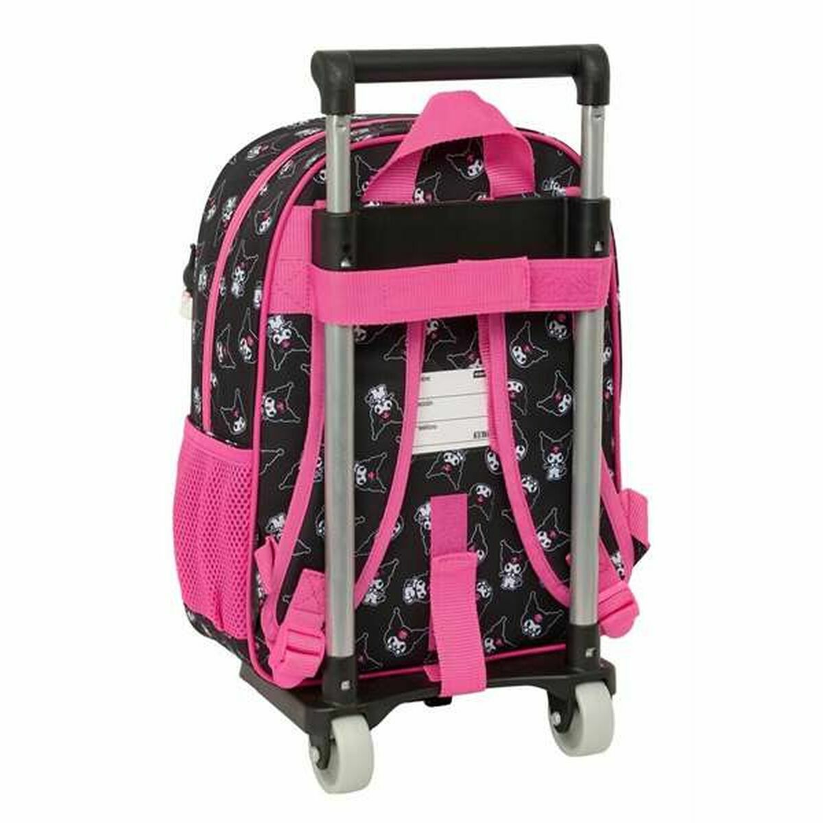 Cartable à roulettes Kuromi Noir Fuchsia 26 x 11 x 67 cm 26 x 34 x 11 cm