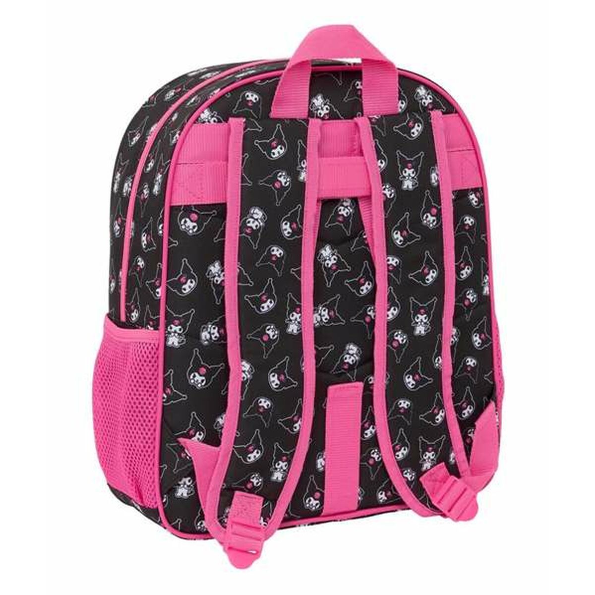 Cartable Kuromi Noir Fuchsia 32 x 38 x 12 cm