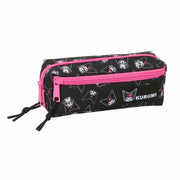 Trousse Fourre-Tout Triple Kuromi Noir Fuchsia 22 x 8,5 x 6 cm