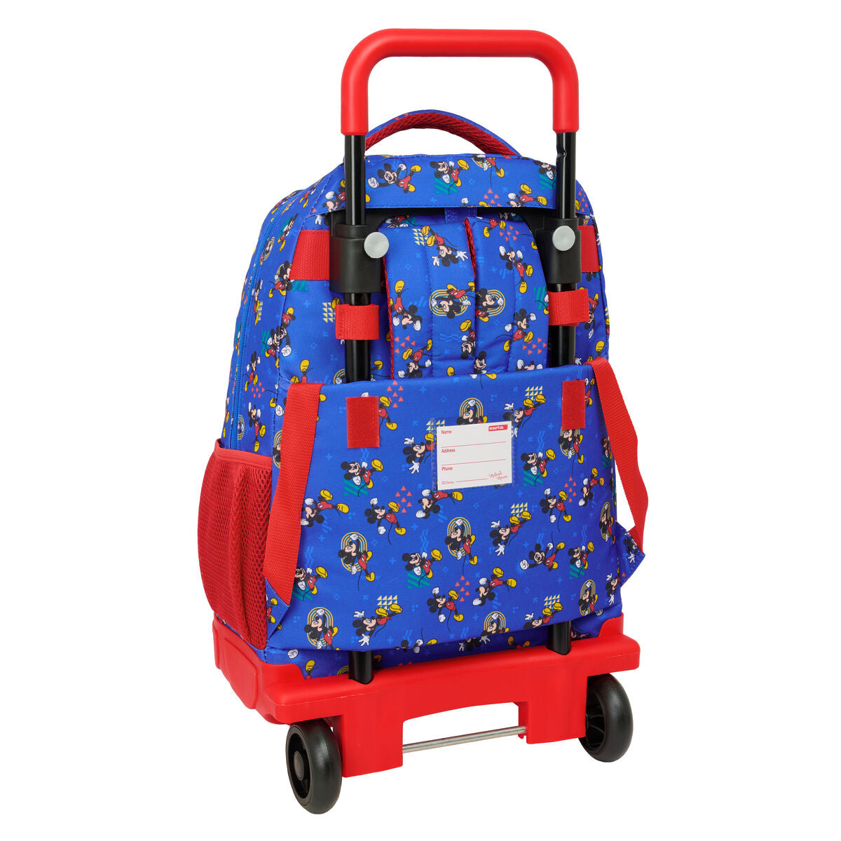Cartable à roulettes Mickey Mouse Clubhouse Today Bleu 33 x 45 x 22 cm