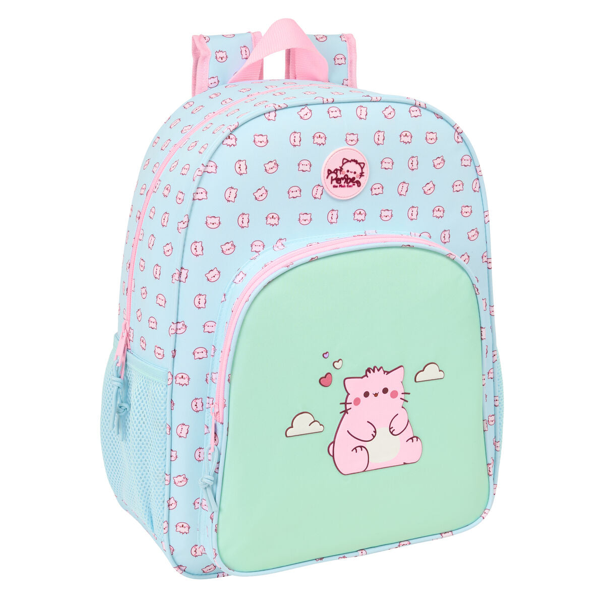 Sac à dos Pembe The pink cat Multicouleur 33 x 42 x 14 cm