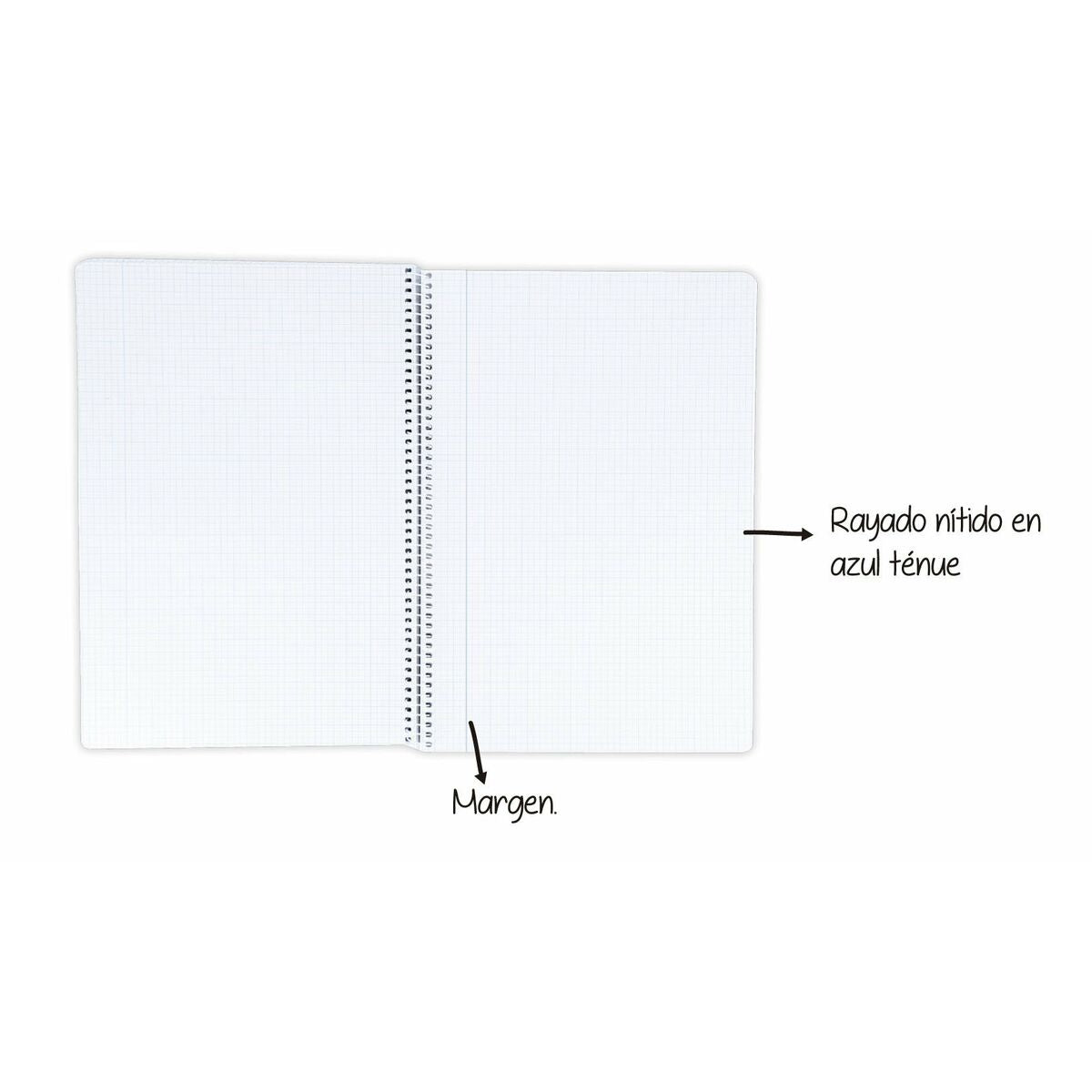 Cahier Oxford Multicouleur Feuille 80 Volets 21,5 x 31,5 cm 5 Pièces