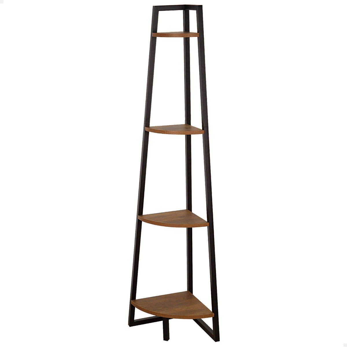 Étagère Max Home Noir Fer Bois MDF 4 Etagères 30 x 135 x 30 cm
