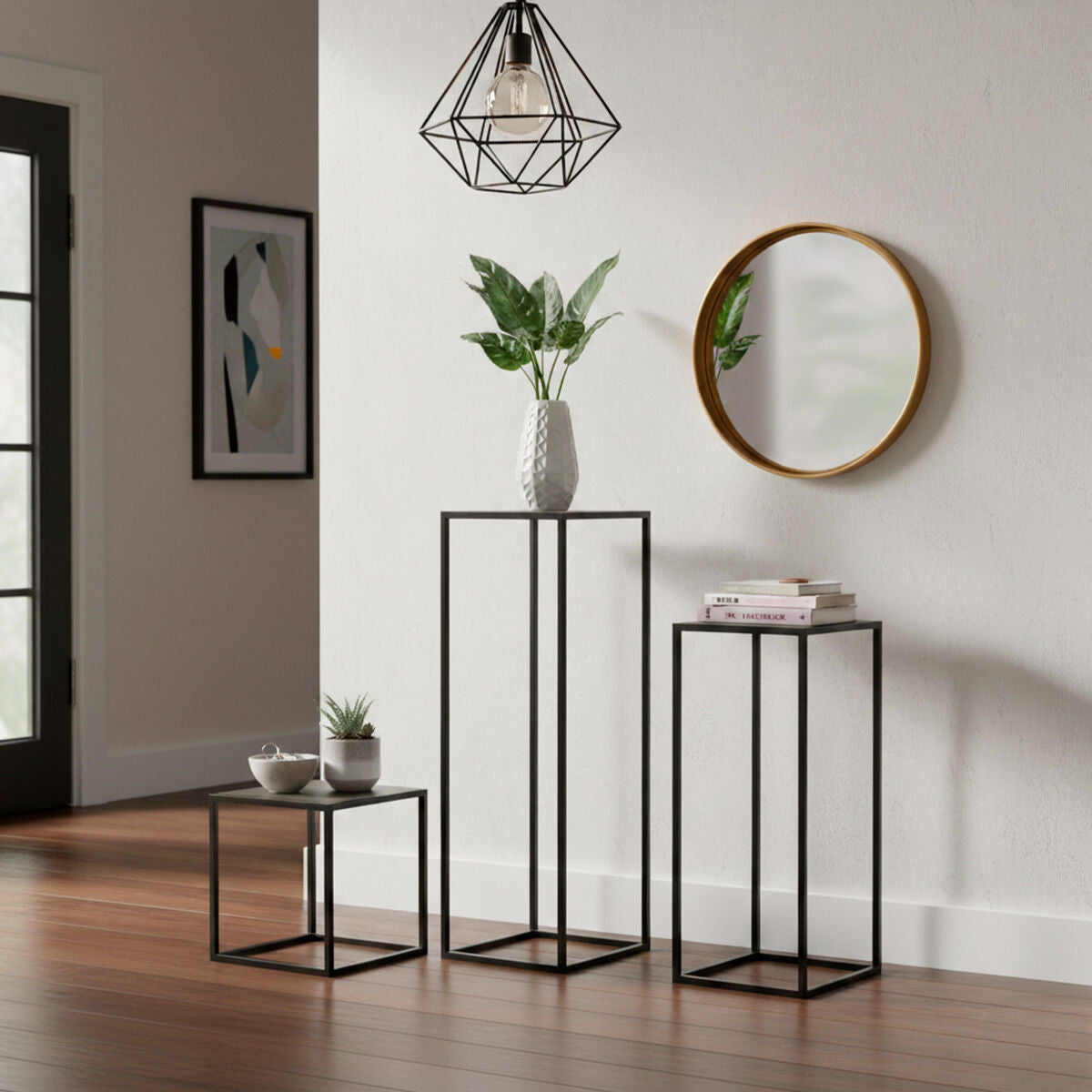 Set de 3 Tables Gigognes Max Home 30 x 90 x 30 cm