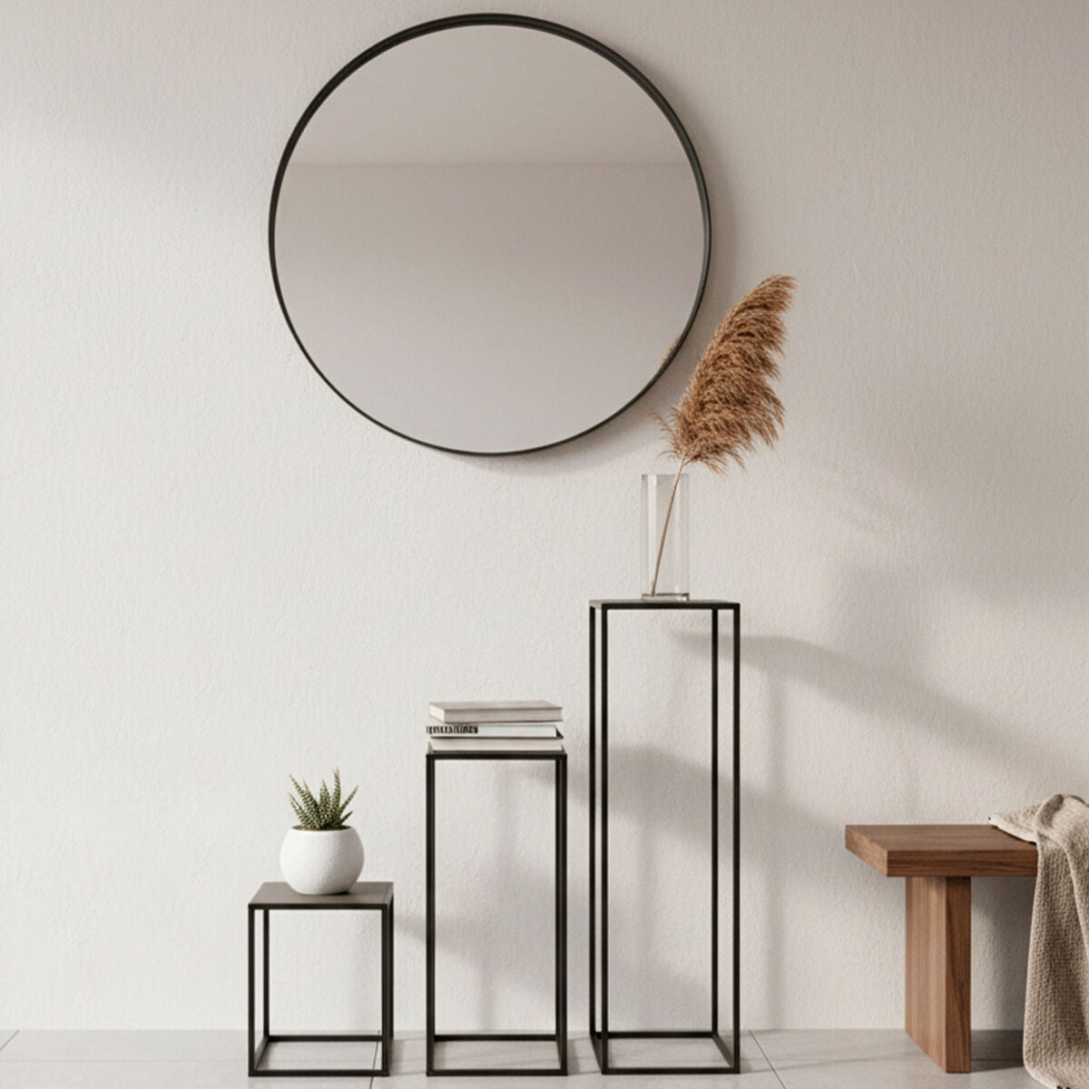 Set de 3 Tables Gigognes Max Home 30 x 90 x 30 cm