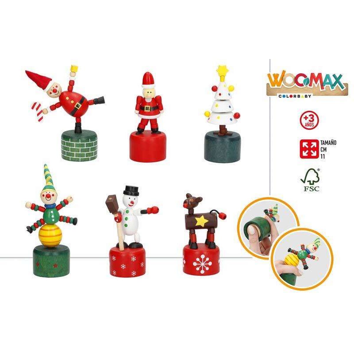 Marionnette de Noël à doigts Colorbaby