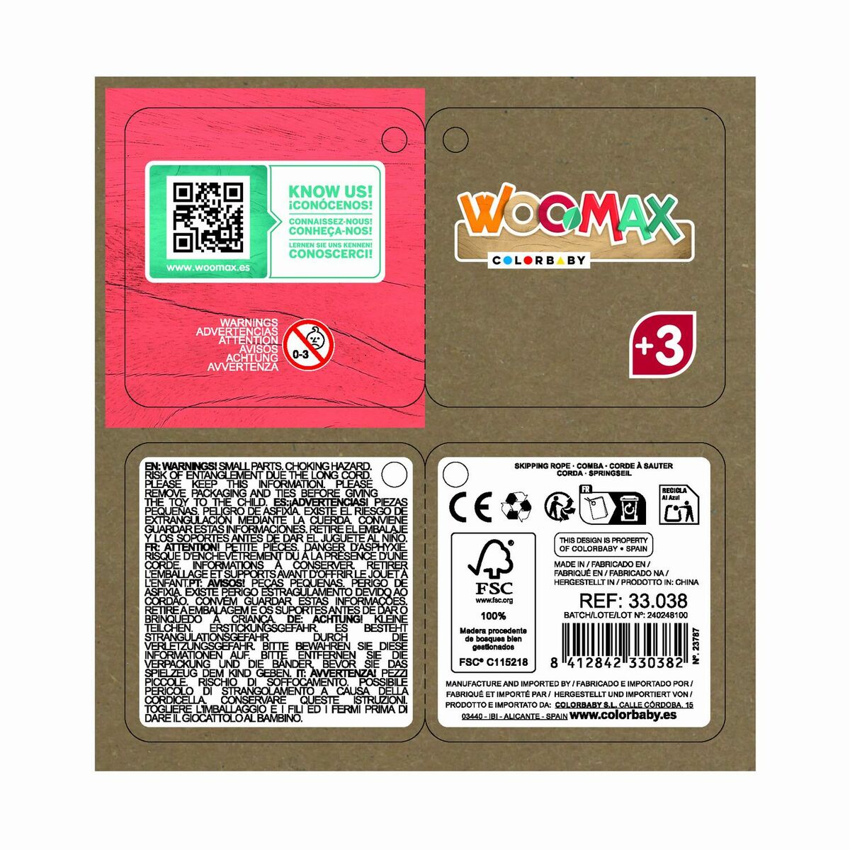 Corde à Sauter avec Poignées Woomax