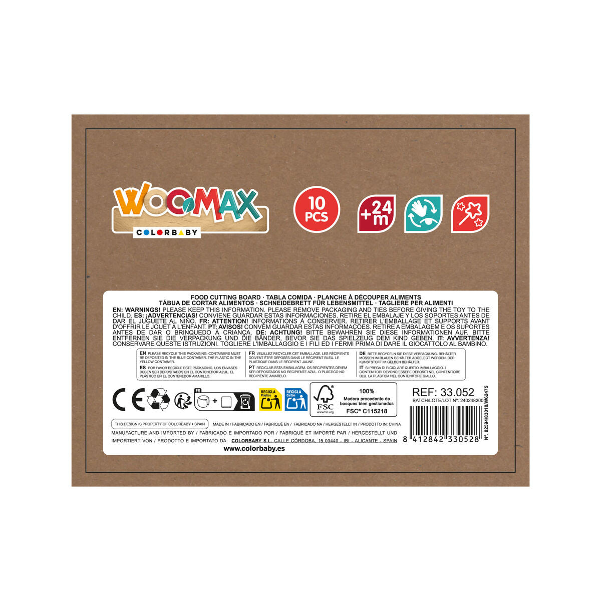 Jeu en bois Colorbaby Bois 22 x 25 x 15 cm