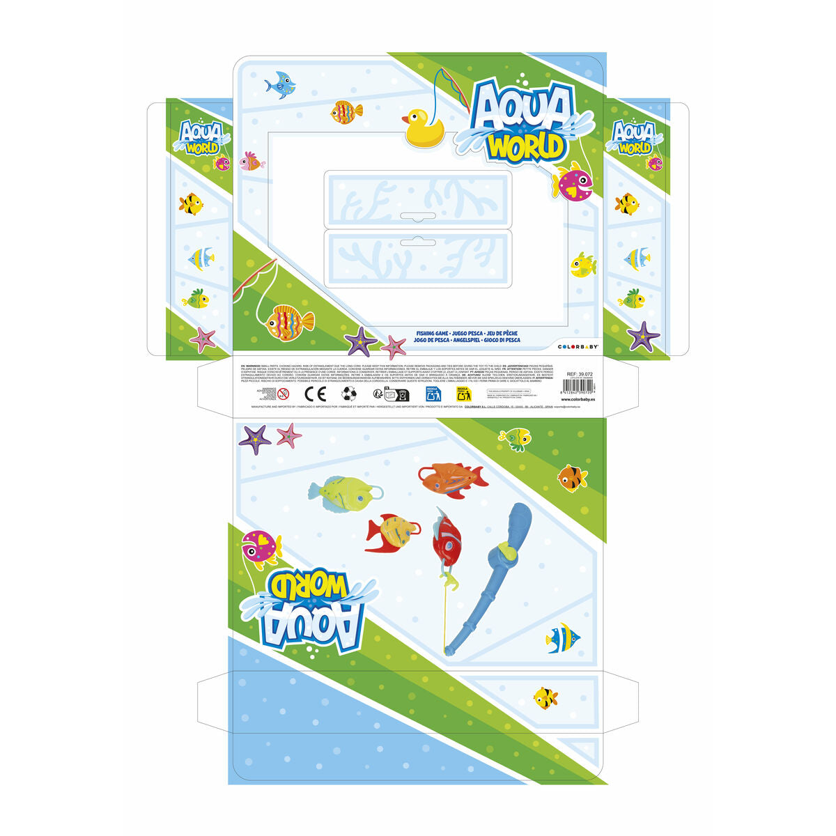 Jeu de Pêche Magnétique Colorbaby Aqua World