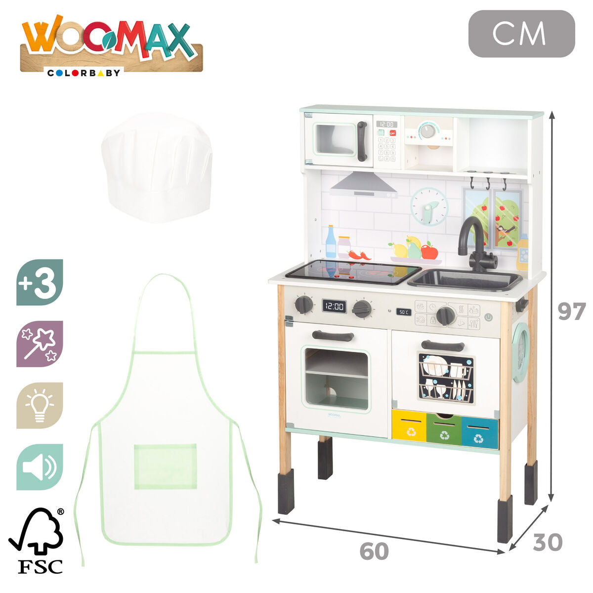 Cuisinière jouet Woomax 81 X 97 X 30 CM