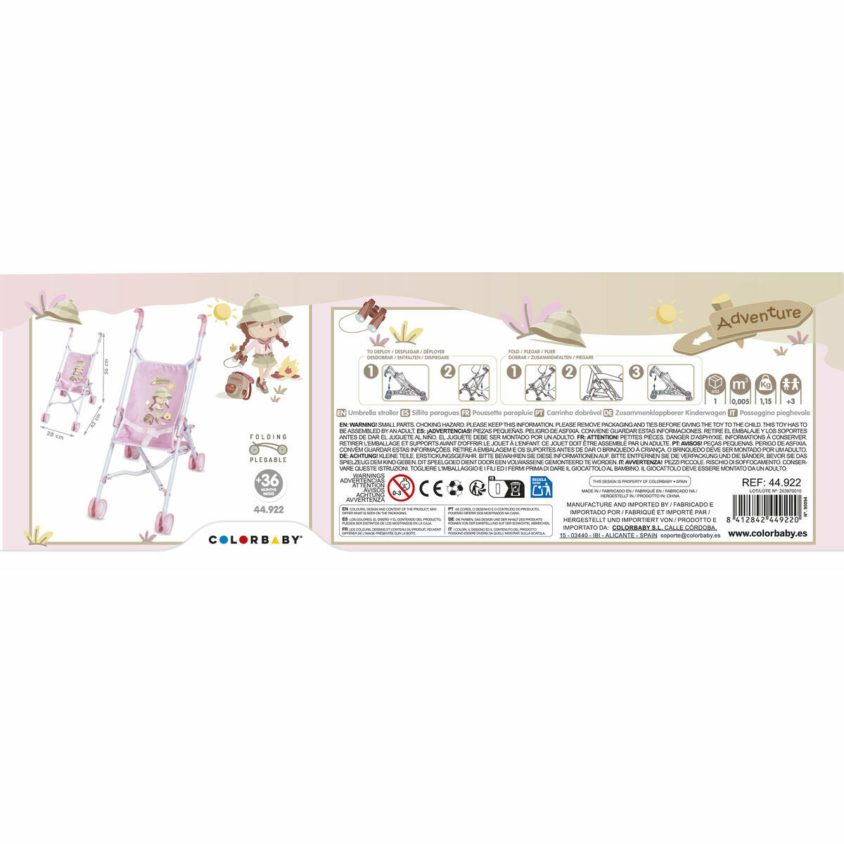 Accessoires pour poupées Colorbaby 28 x 42 x 56 cm