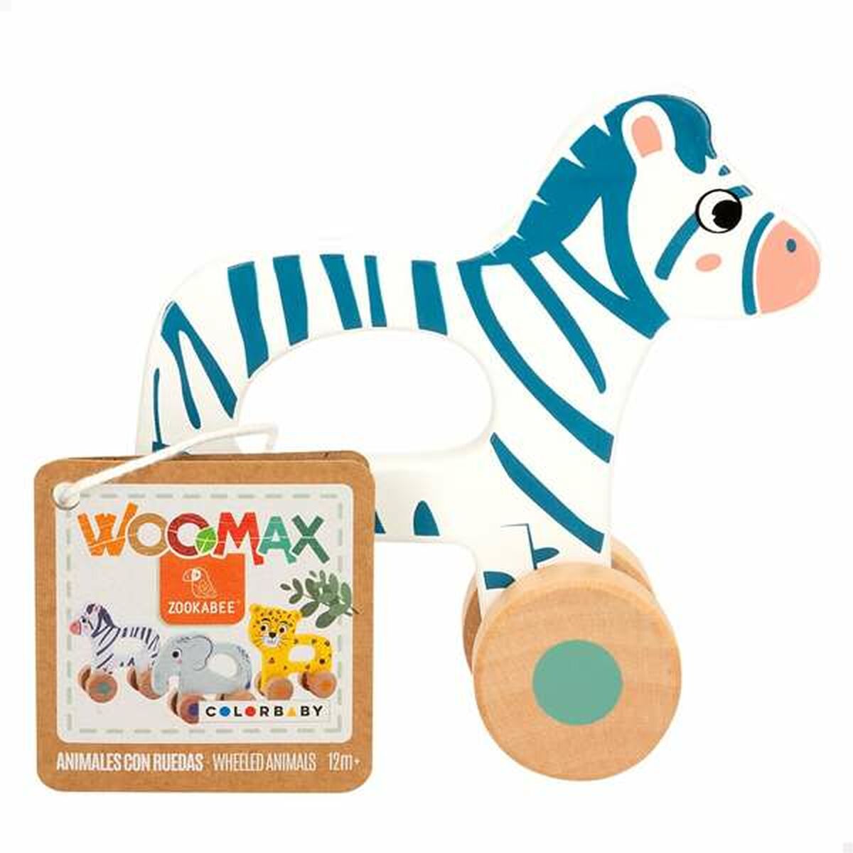 Jouet à tirer Colorbaby 13 x 5 x 12,5 cm