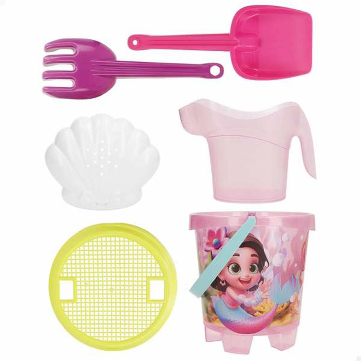 Seau de plage Aktive 18 cm Sirène