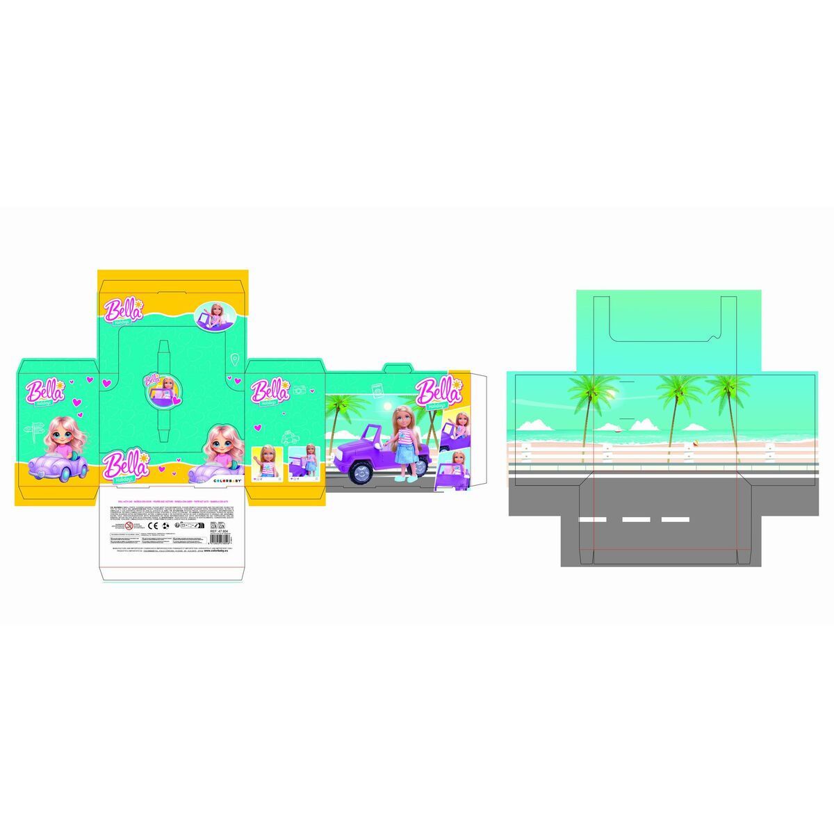 Poupée Colorbaby Bella 18 x 10 x 14 cm