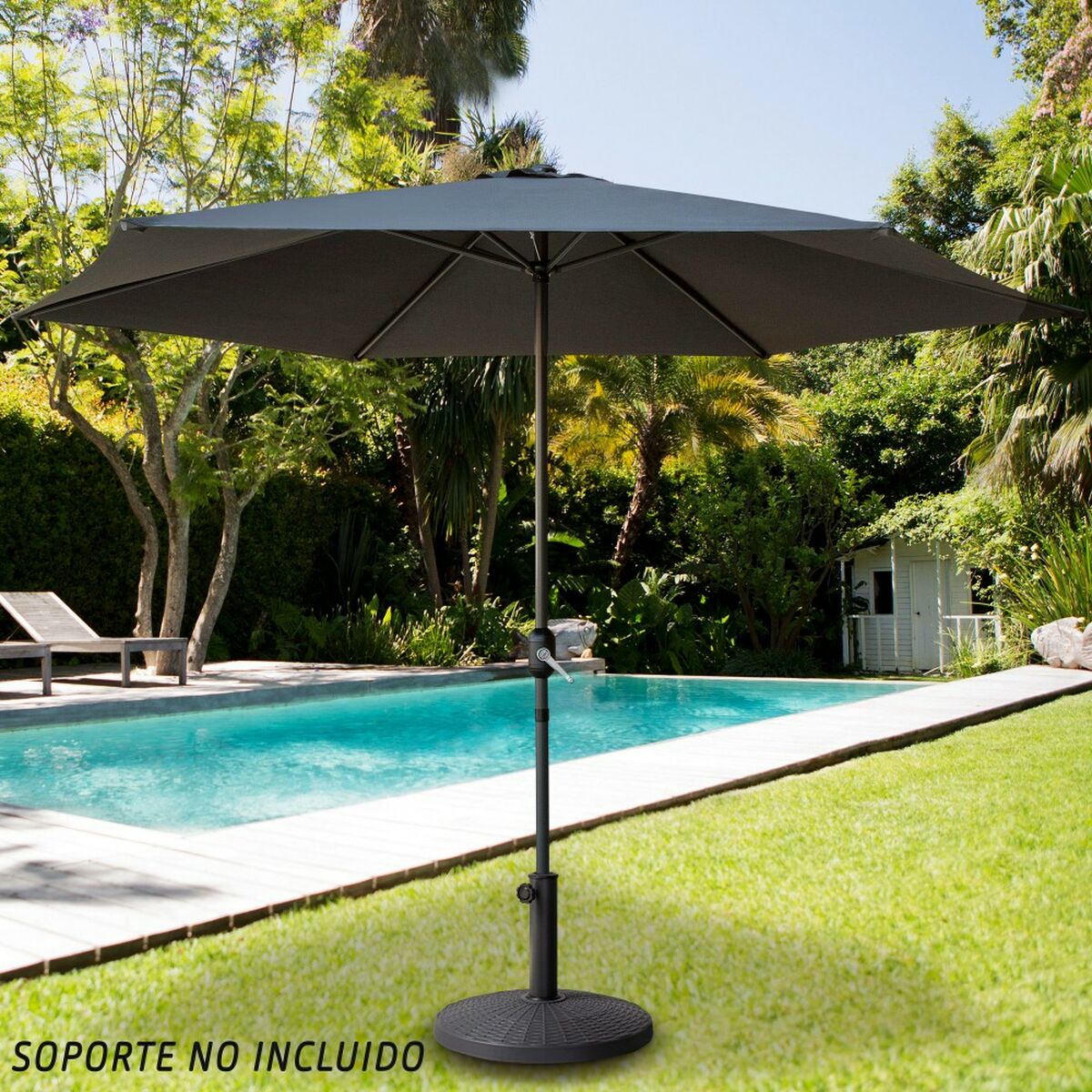 Parapluie Aktive Anthracite Ø 300 cm 300 x 245 x 300 cm
