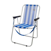 Chaise de Plage Aktive Blanc Blue marine 44 x 45 x 76 cm Marin