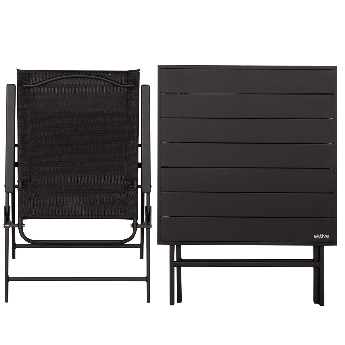 Ensemble Table + 2 Chaises Aktive 75 x 70 x 75 cm (3 Pièces)