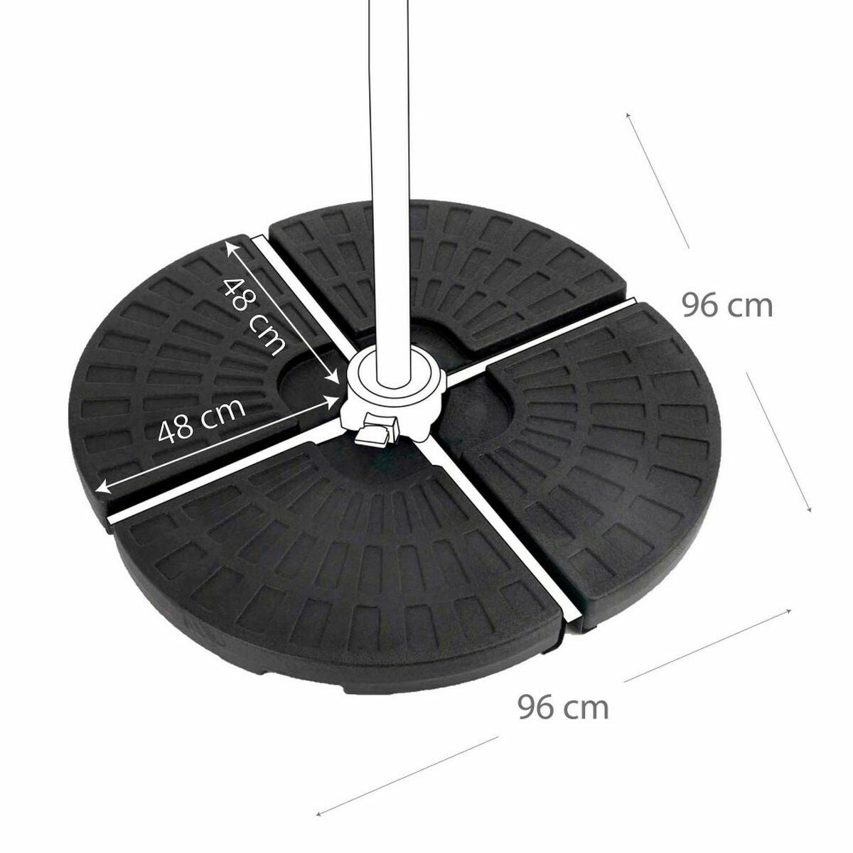 Base pour parapluie Aktive Plastique