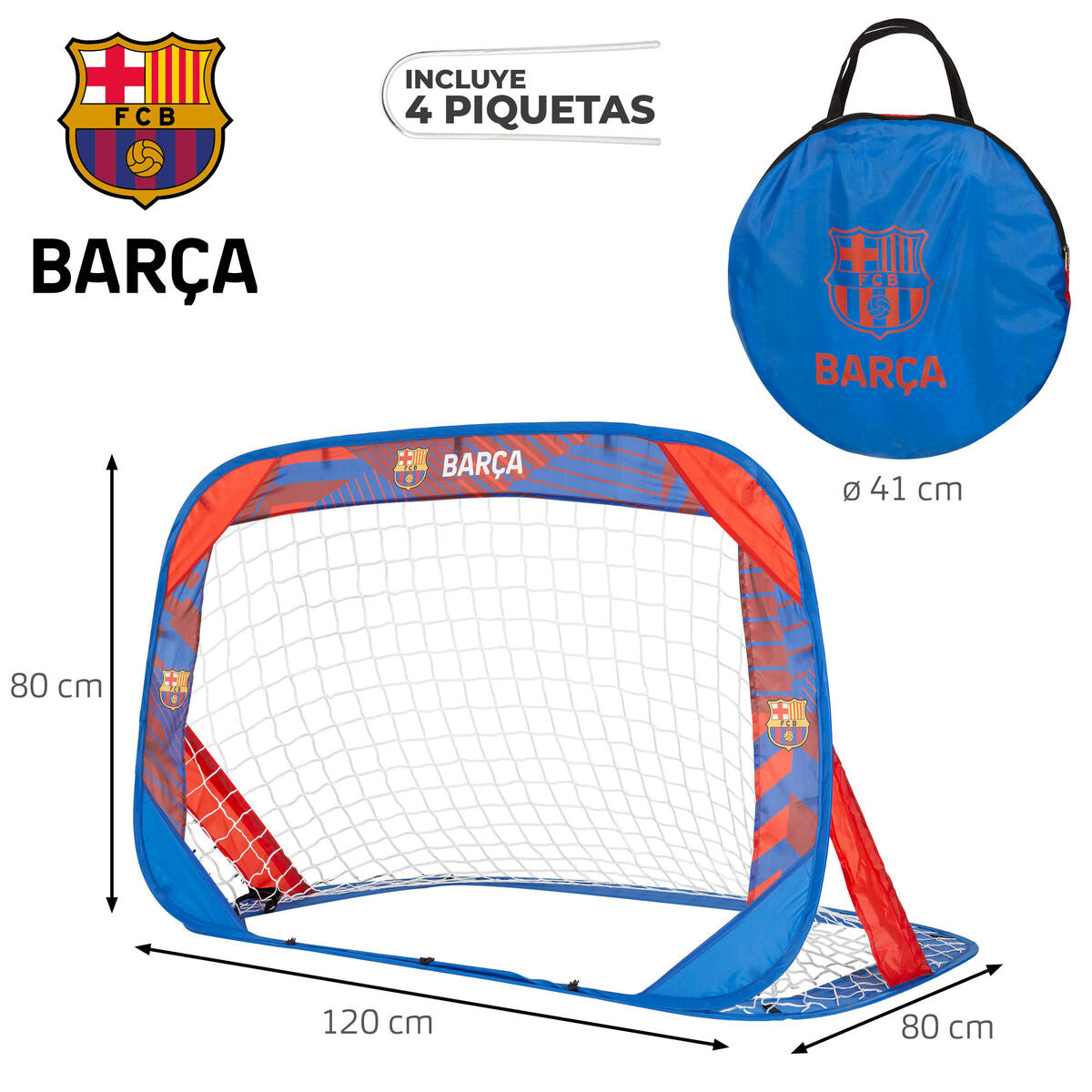 Cage à Foot F.C. Barcelona 120 x 80 x 80 cm