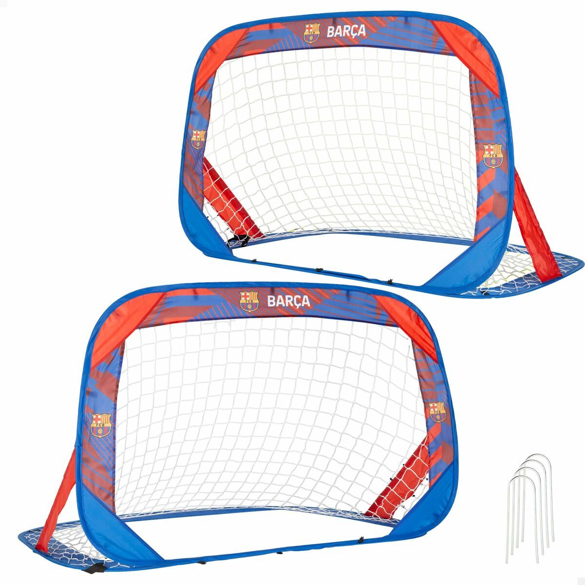 Cage à Foot F.C. Barcelona 120 x 80 x 80 cm (2 Unités)