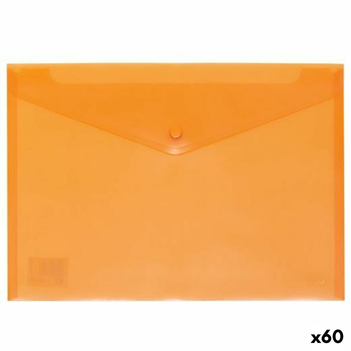 Porte-documents avec Rabat Grafoplas Orange Feuille polypropylène (60 Unités)