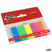 Notes Adhésives Fixo 25 Volets 13 x 43 mm (24 Unités)