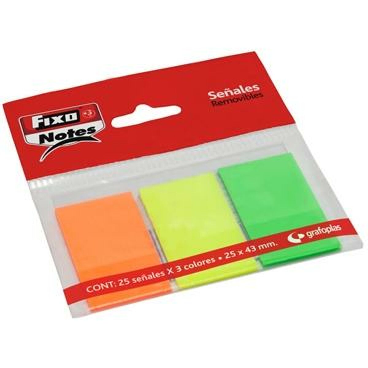Notes Adhésives Fixo Multicouleur 25 x 43 mm (24 Unités)