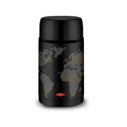 Thermos pour aliments Oroley Noir Acier inoxydable 1 L Mappemonde