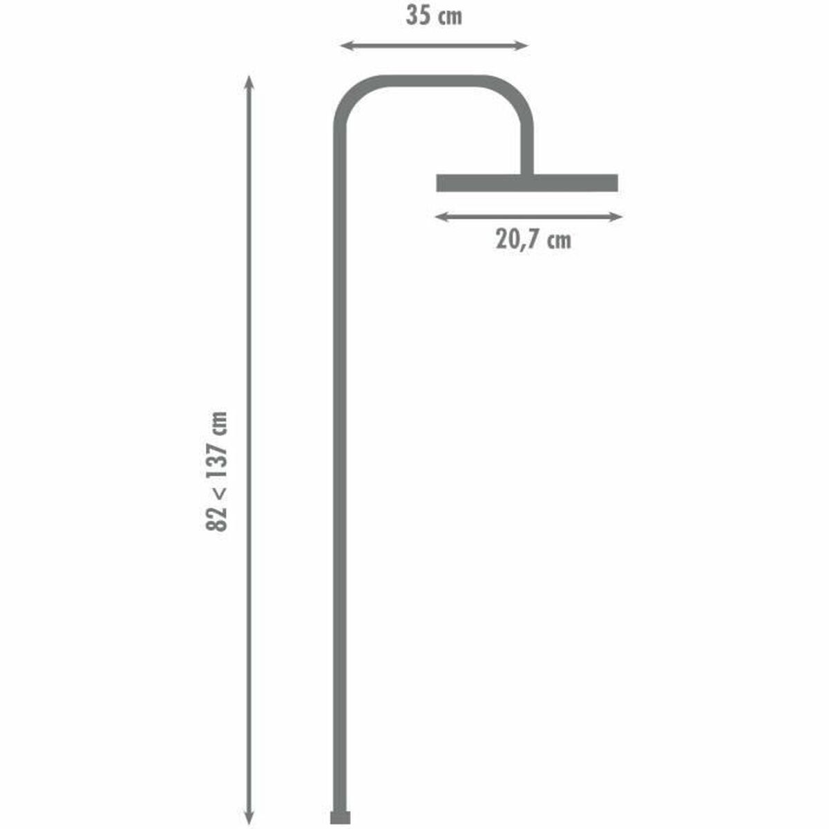 Pomme de douche Rousseau HERA Noir ABS